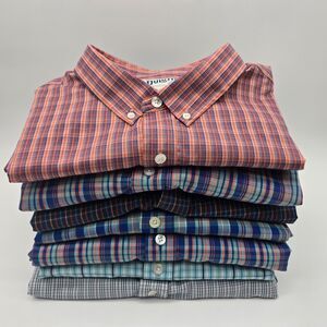 Duluth Trading Men’s 2XL Relaxed Fit Plaid Shirt Lot 2XL - 5 Long/2 Short
